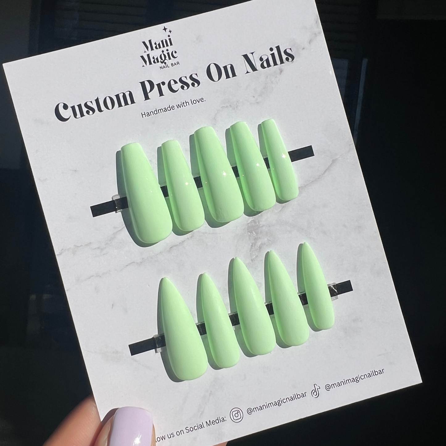 Mint Magic | Luxury Press On Nails