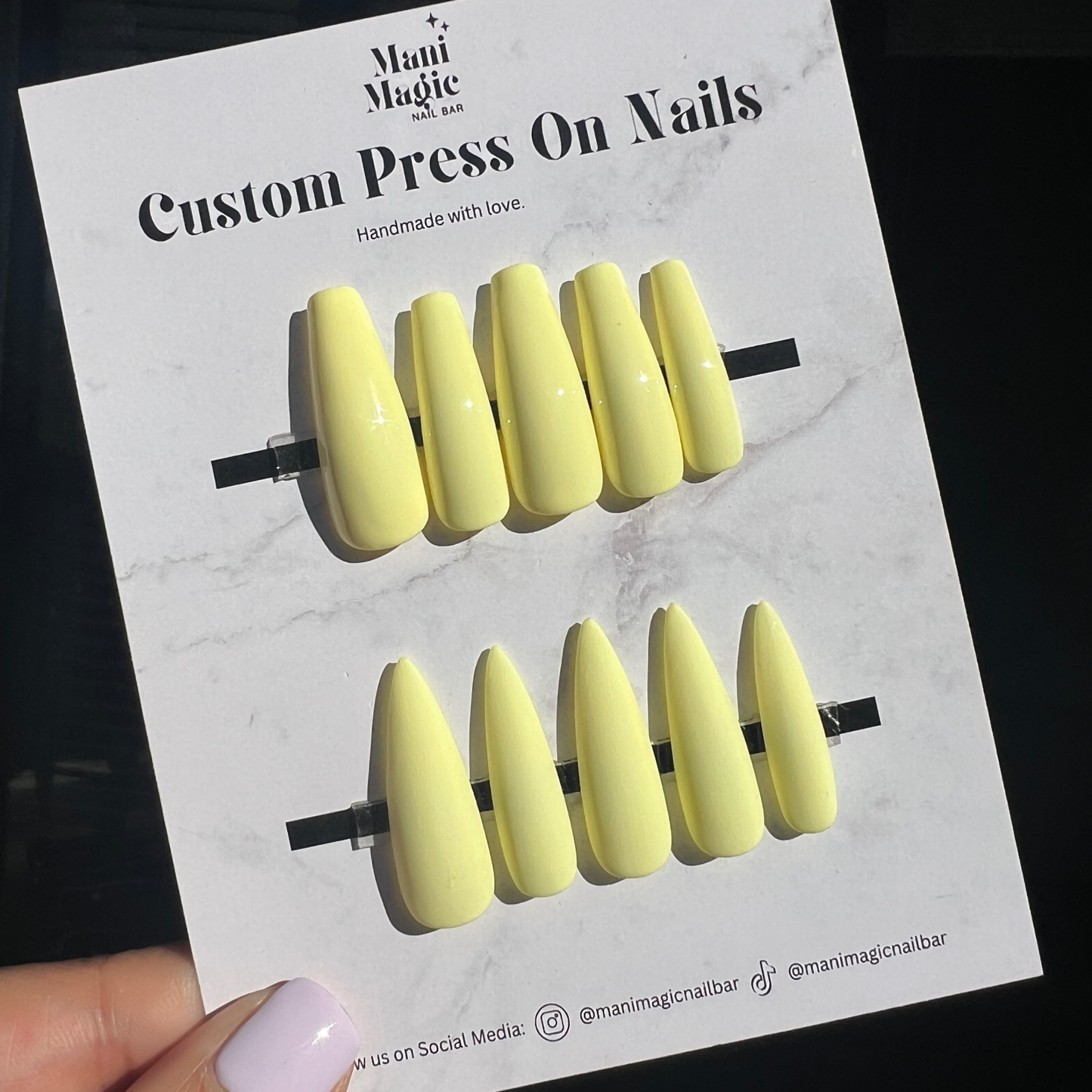 Banana Cream | Luxury Press On Nails